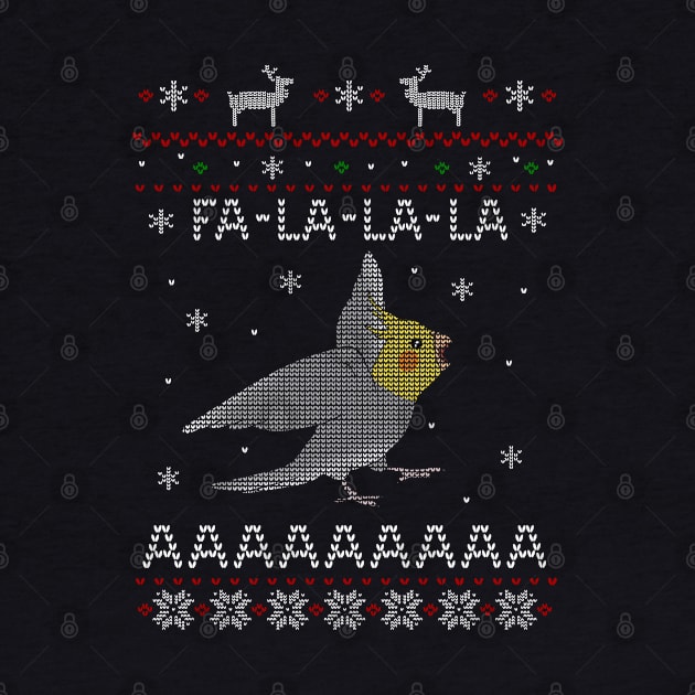 FA LA LA Ugly Christmas Cockatiel by FandomizedRose